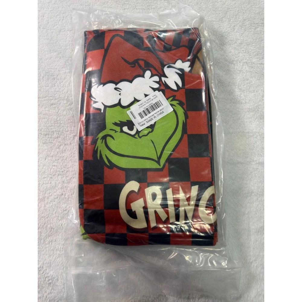 Grinch Christmas 4 Pc Bathroom Decor Set Shower‎ Curtain Rugs Toilet Seat Cover